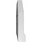 Ekena Millwork Octagonal Top Surface Mount PVC Gable Vent w/ 2"W x 2"P Brickmould Sill Frame, 14"W x 12"H GVPOT14X1203SF - alternate 2